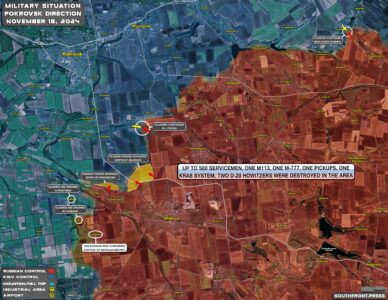 Military Situation On Ukrainian Frontlines On November 18, 2024 (Maps Update)