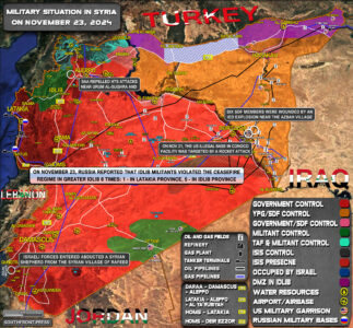 Military Situation In Syria On November 23, 2024 (Map Update)