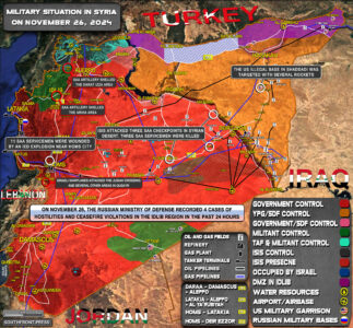 Military Situation In Syria On November 26, 2024 (Map Update)