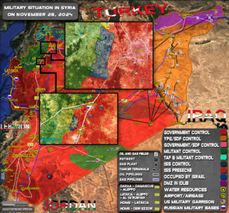 Military Situation In Syria On November 28, 2024 (Maps Update)