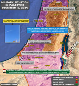 Military Situation In Palestine On December 16, 2024 (Map Update)