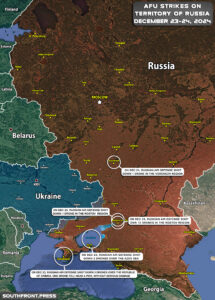 Ukrainian Attacks On Territory Of Russia On December 24, 2024 (Map Update)