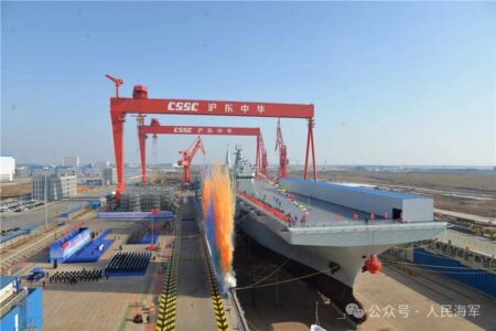 China’s Monster Type 076 Amphibious Assault Ship Seen Like Never Before At Launch Ceremony