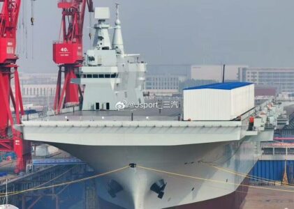 China’s Monster Type 076 Amphibious Assault Ship Seen Like Never Before At Launch Ceremony