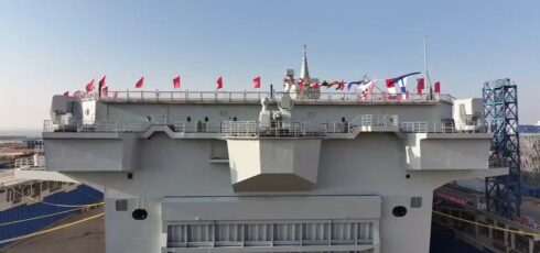 China’s Monster Type 076 Amphibious Assault Ship Seen Like Never Before At Launch Ceremony