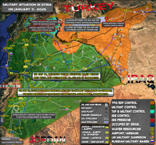 Military Situation In Syria On January 11, 2025 (Map Update)