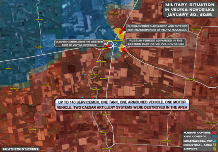 Military Situation In Ukraine On January 20, 205 (Map Update)