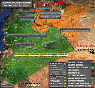 Military Situation In Syria On January 23, 2025 (Map Update)