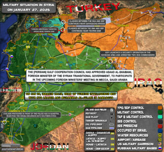 Military Situation In Syria On January 27, 2025 (Map Update)