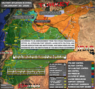 Military Situation In Syria On January 30, 2025 (Map Update)