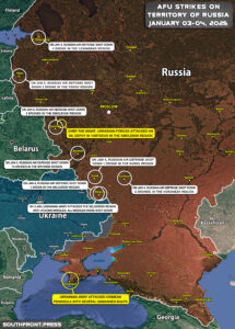 Ukrainian Attacks On Territory Of Russia On January 4, 2025 (Map Update)