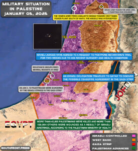 Military Situation In Palestine On January 5, 2025 (Map Update)