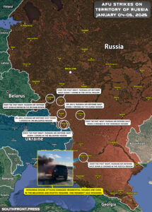 Military Situation In Russian Kursk Region And Ukrainian Attacks On Territory Of Russia On January 5, 2025 (Maps Update)