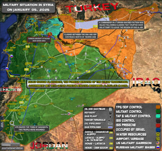 Military Situation In Syria On January 5, 2025 (Map Update)