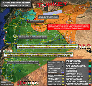 Military Situation In Syria On January 8, 2025 (Map Update)