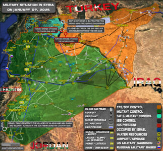 Military Situation In Syria On January 9, 2025 (Map Update)