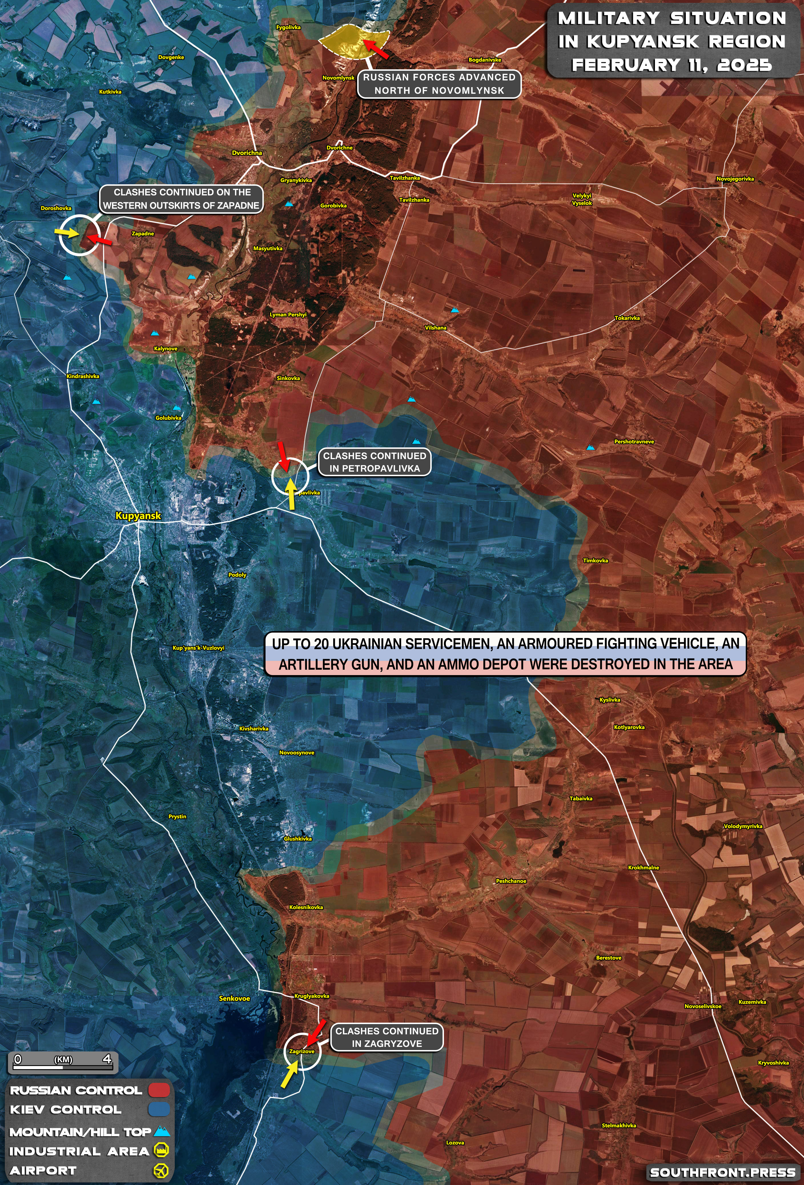 Kernel Ukraine Map Military Situation On Ukrainian Frontlines On February 11, 2025 (Maps ...