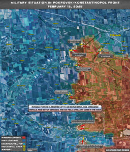 Military Situation In Russian Kursk Region And On Ukrainian Frontlines On February 15, 2025 (Maps Update)