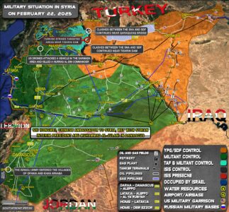 Military Situation In Syria On February 22, 2025 (Map Update)