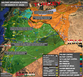 Military Situation In Syria On March 17, 2025 (Map Update)