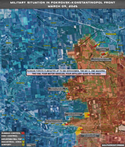 Military Situation In Russian Kursk Region And On Ukrainian Frontlines On March 9, 2025 (Maps Update)