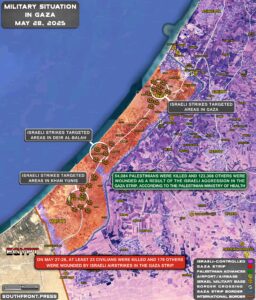 Military Situation In Gaza Strip And Yemen On May 28, 2025 (Map Update)