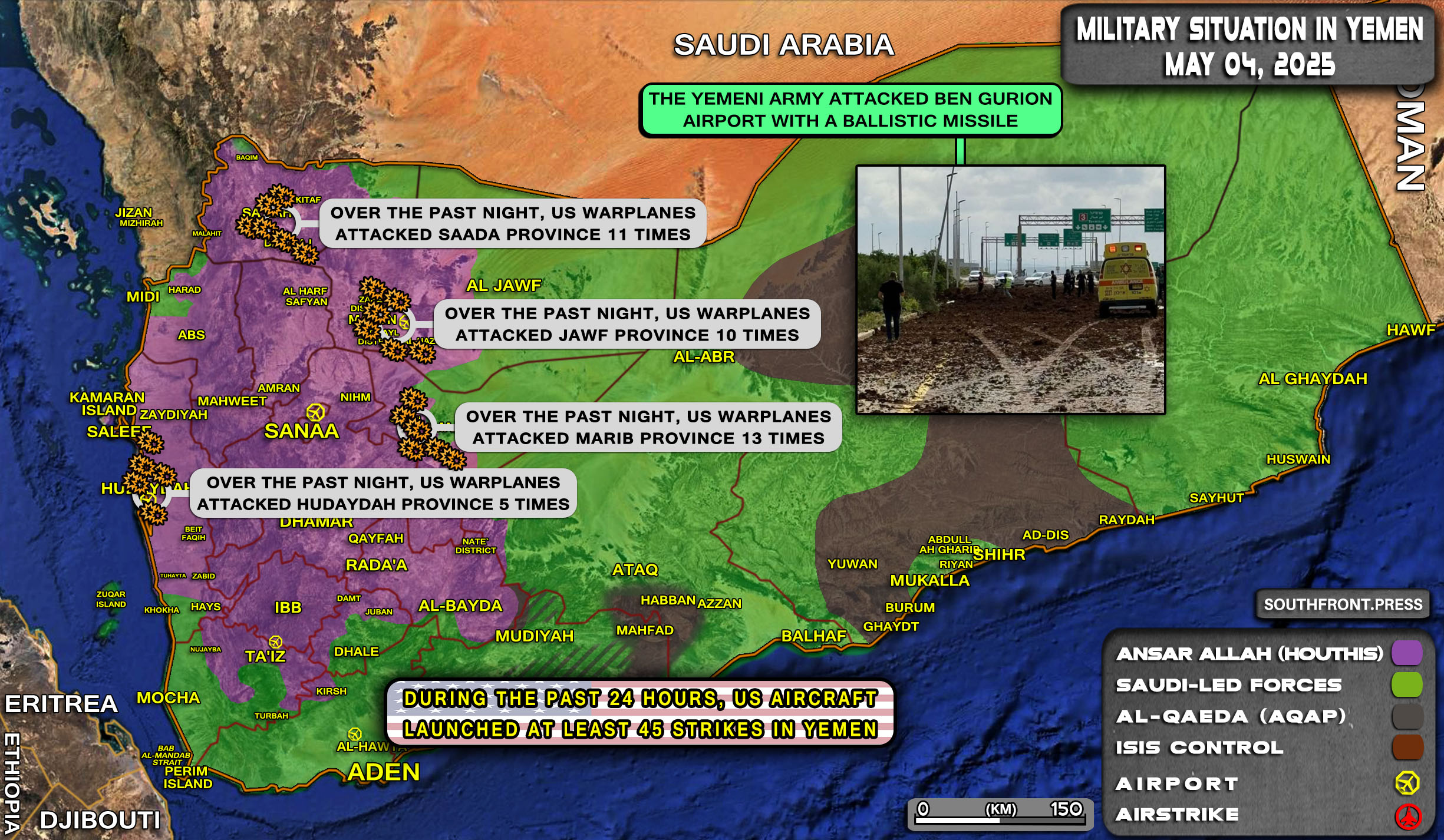 Military Situation In Yemen On May 4, 2025 (Map Update) Military Situation In Yemen On May 4, 2025 (Map Update)