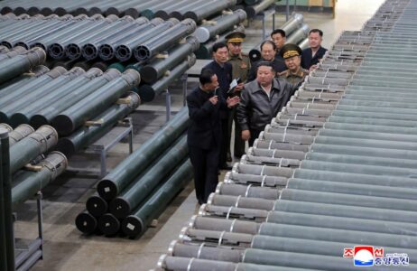 North Korean Leader Inspects Munitions Factories (Photos)