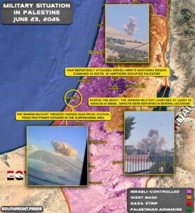 Military Situation In Israel, Iran and Syria On June 23, 2025 (Map Update)