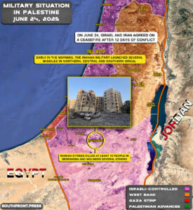Military Situation In Iran And Israel On June 24, 2025 (Map Update)