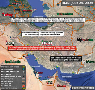 Military Situation In Iran and Israel On June 25, 2025 (Map Update)