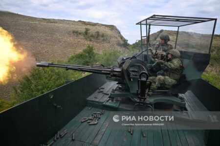 Russian Heavily-Armed Armored Train Takes Part In Exercise In Military Operation Zone (Photos)