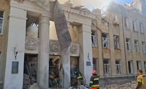Russian Strike Hits lyceum In Odessa Region: Military Equipment Spotted at Site