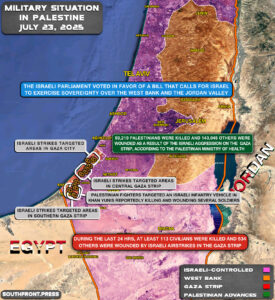 Military Situation In Palestine On July 23, 2025 (Map Update) Military Situation In Palestine On July 23, 2025 (Map Update)
