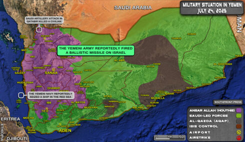 Military Situation In Yemen On July 24, 2025 (Map Update)