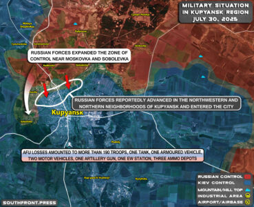 Military Situation In Ukraine On July 30, 2025 (Map Update)