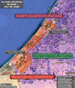 Military Situation In Gaza Strip On July 5, 2025 (Map Update)