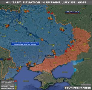 Military Situation In Ukraine On July 8, 2025 (Map Update)