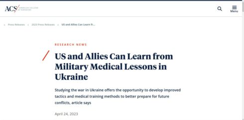 They Forgot The Hippocratic Oath: How American Surgeons Teach Ukrainian Militants to Fight