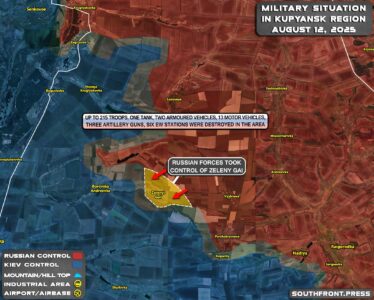 Military Situation In Ukraine On August 12, 2025 (Map Update)