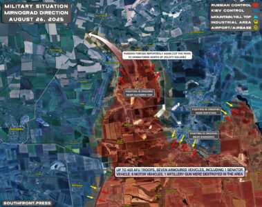 Military Situation In Ukraine On August 26, 2025 (Map Update)