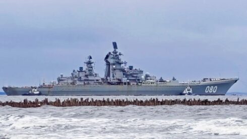 Russia’s Most Armed Nuclear Battlecruiser Takes To Waters On Trails (Video)