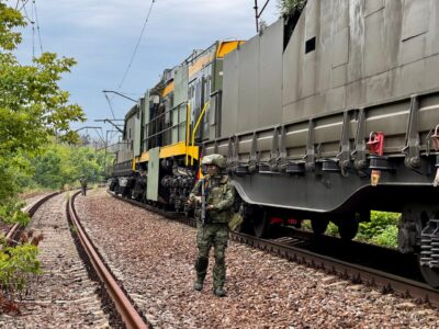Drone Footage Shows Rare Strikes on Russian Fuel Train in Zaporozhzhie