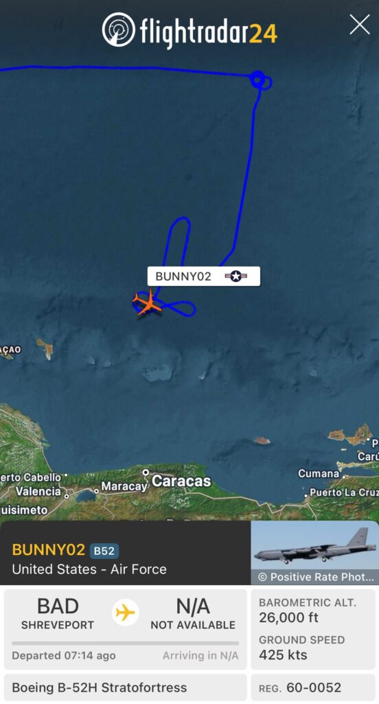 U.S. B-52 Bombers Flew Near Venezuela Following Fifth Strike On ‘Drug Boat’ (Video)
