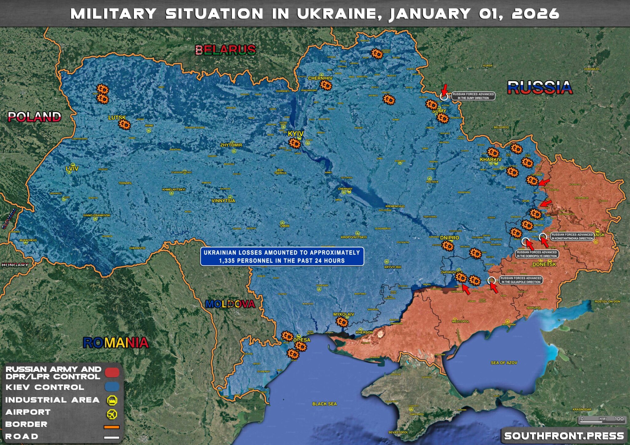 Military Situation In Ukraine On January 1 2026 Maps Update 1jan2026 Ukraine Map 2048x1448 