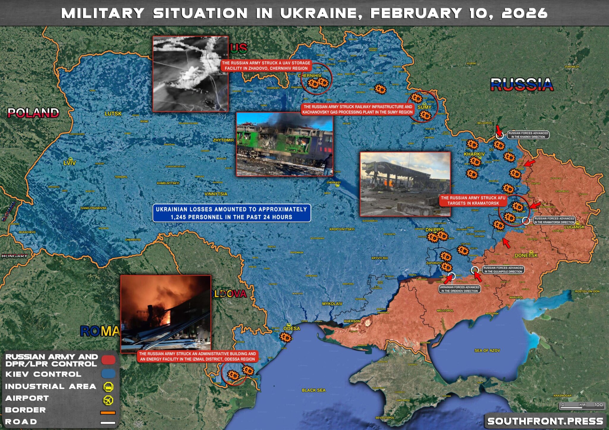 Military Situation In Ukraine On February 10 2026 Maps Update 10feb2026 Ukraine Map 2048x1448 