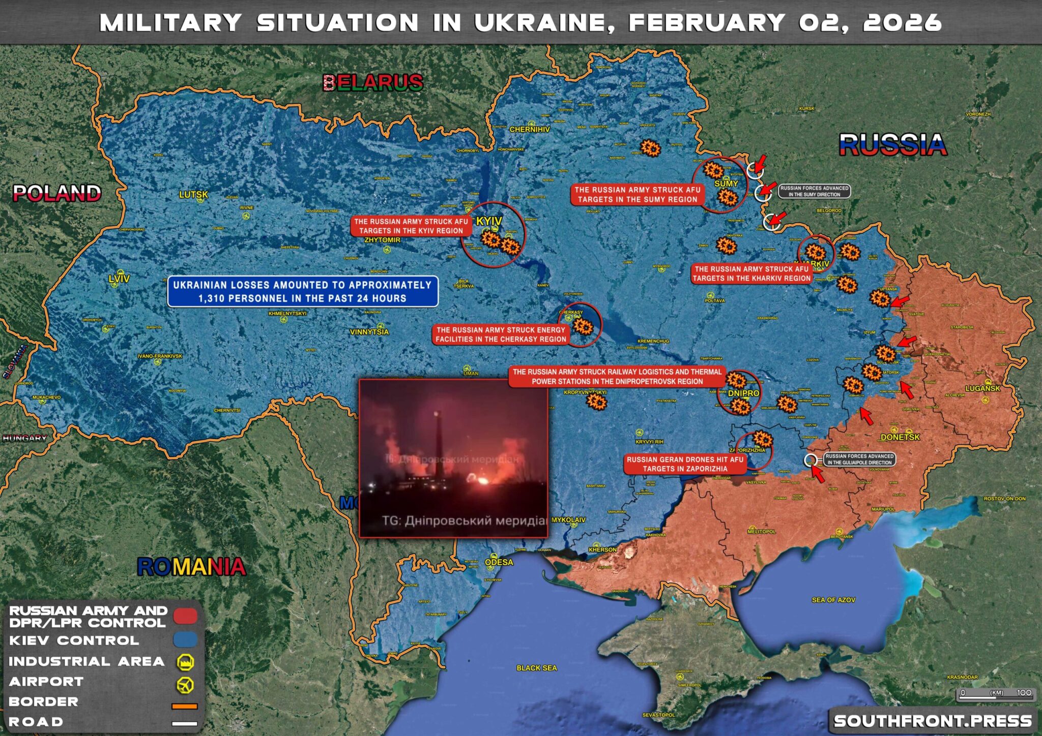 Military Situation In Ukraine On February 2 2026 Maps Update 2feb2026 Ukraine Map 2048x1448 