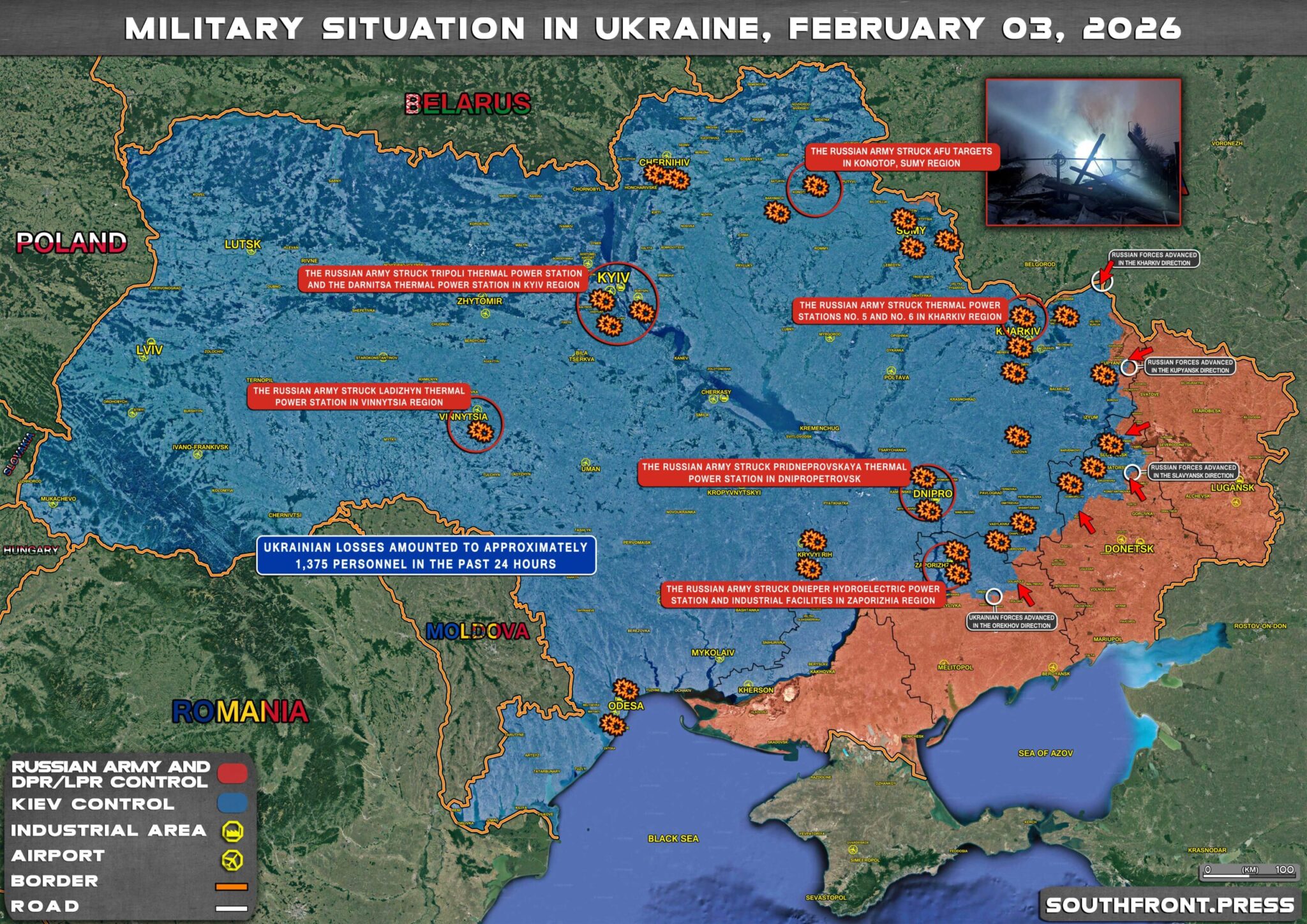 Military Situation In Ukraine On February 3 2026 Maps Update 3feb2026 Ukraine Map 2048x1448 
