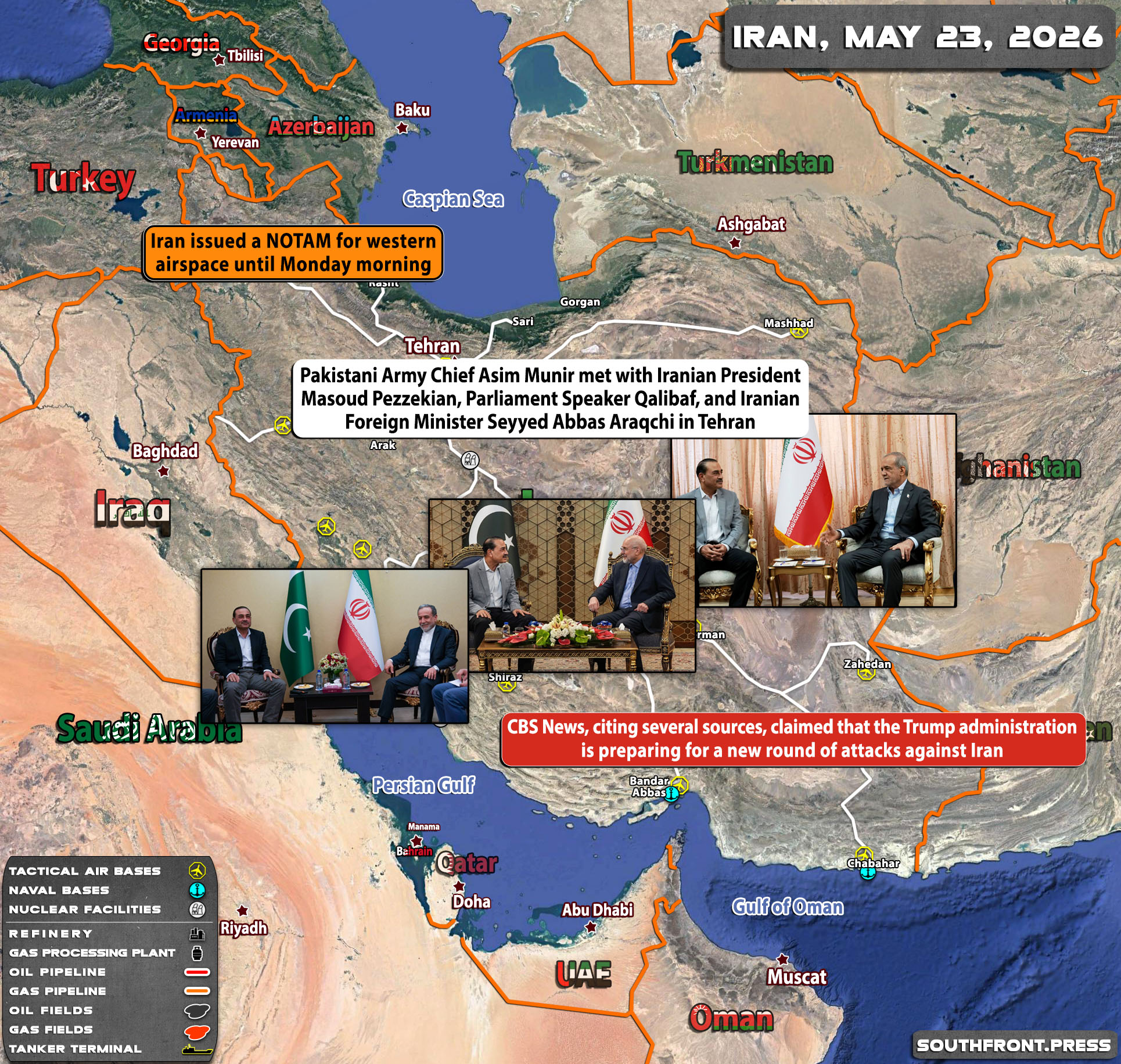 Military Situation In Iran On May 23 2026 Map Update 23may2026 Iran Map 