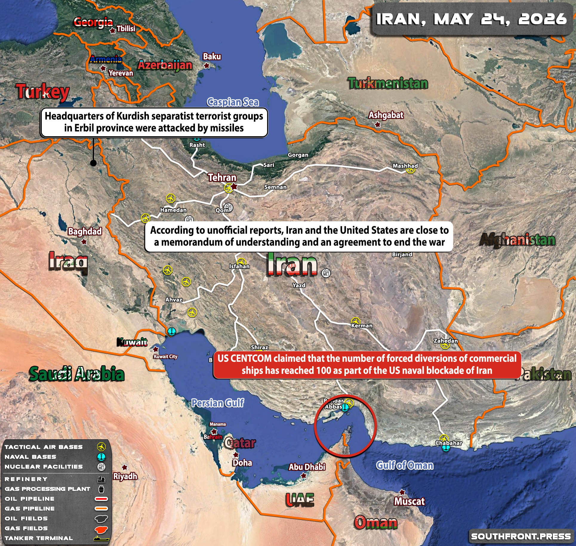 Military Situation In Iran On May 24 2026 Map Update 24may2026 Iran Map 